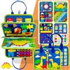 Zaztytoy Montessori Busy Board di Feltro 1 a 4 Anni - Libro Montessori Interattivo, Pannello Montessori Educativo, Giochi Montessori per capacità motorie, Bambini Regalo Compleanno Natale