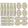 CAPTAIN PLAY Caramelle a forma di Orologi e Collane - circa 16 Pezzi in Mini Bustine, ideali per Caramelle Compleanno Bambini, 244g Candy Necklace e Candy Watch Bonus Pack