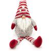 Wisdom Gnomo di Natale 50cm cappello di colore Rosso e Grigio Wisdom