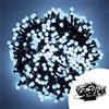 Wisdom Catena di luci 10 metri da 500 Sfere luminose Led Bianco Freddo con cavo nero e autospegnimento Wisdom
