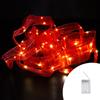 Wisdom Nastro toulle liscio rosso 5 metri da 50 Microled a batteria e autospegnimento Wisdom
