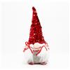 Wisdom Gnomo di Natale 27cm di colore Rosso con glitter Wisdom