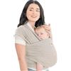 KeaBabies Baby Wrap Carrier - Tutto in 1 Original Baby Carrier Fascia da Neonato a Bambino, Facile da Indossare, Legatura Senza Mani, Leggero, Impacchi per Bambini Traspiranti (Stone Gray)