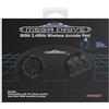Retro-Bit BIG6 2.4 GHz SEGA Mega Drive Wireless Arcade Controller Pad for SEGA Mega Drive Original/Mini, Switch, PC & Mac - Black