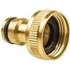 Cellfast Connettore filettato Femmina Brass, Attacco rapido in Ottone G1, 33,3 mm, 52-855