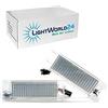 LIGHTWORLD24 Welt der Lichter LIGHTWORLD24 Luce LED Targa per Opel Zafira B, Vectra C, Corsa D, Insignia, Astra J/H, Adam, Cascada, Meriva A/B, Tigra Twin Top - 2 Lampade LED Xenon per Targa - Canbus - Bianco 6000K