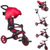 Globber - Triciclo Explorer 4 in 1 - Triciclo pieghevole ed evolutivo in stile draisiano per bambini dai 10 mesi ai 5 anni