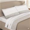 Passione per le tele Completo Lenzuola Invernale Felpate in Flanella Anti-Pilling 100% Cotone. Set lenzuola a fiori morbidissim made in Italy. singolo matrimoniale piazza e mezza (DYANE beige, singolo)