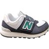 New Balance 574, Sneaker, Nero, 32.5 EU