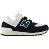 New Balance 574, Sneaker, Nero, 32 EU