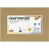 folia 691/5/98 - Carta kraft naturale, 120 g/m², DIN A5, 100 fogli, per la realizzazione individuale e la progettazione di biglietti di auguri, inviti, segnaposto, ecc.