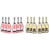 Sant'Orsola Spumante Cuv & egrave;e Rosa Pacco da 6 x 750 ml & Spumante Cuvee Blanc de Blanc Prestige