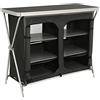 CampFeuer Armadio da campeggio pieghevole | 110 cm x 47 cm x 90 cm | Cucina da campeggio con 2 aperture con cerniera | Scaffale da campeggio con struttura in alluminio | Mobili da campeggio pieghevole