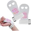 Abeillo Impugnature per Ginnastica per Ragazze Gioventù, Guanti con Lettera di Motivazione Barra per Ginnastica Protezione per i Palmi Accessori Sportivi (Medio, Bianco)