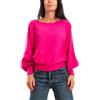 Toocool Maglione Donna Pullover Maglia Ampia Maniche Lunghe Pipistrello MM98030 [Fuxia, S/M]