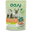 Generico Oasy Umido Cane Straccetti Adult Salmone e Patate. 22 Buste Da 100g Cadauno