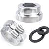 HATOOLHA Adattatore aeratore per rubinetto, 22 mm standard maschio a maschio, connettore aeratore per rubinetto, filtro purificatore d'acqua in ottone, adattatore aeratore per lavello da cucina (M22 - M18)