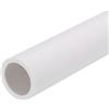 QUARKZMAN Tubo PVC 19,4mm(3/4) ID 25mm(1) OD 350mm Bianco Alta Resistenza Tubo Rigido Rotondo in PVC Tondo per Tubo Acqua Artigianato Cavo Manicotto