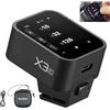 Godox X3-C X3C Wireless Flash Trigger Trasmettitore Flash Touch Screen OLED per Fotocamere Canon 2.4GHz Wireless 1/8000S HSS TTL Tcm Funzione Batteria Ricaricabile Remote Camera Trigger per Canon