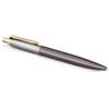 Parker Jotter XL Penna a Sfera | Laccatura Grigia con Pennino Dorato | Punta Media | Ricarica di Inchiostro Blu | Confezione Regalo | Regali di Laurea Perfetti