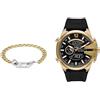 Diesel Bracciale Uomo Gioielli Trendy cod. DX1437931 + T56Diesel Orologio Digitale Uomo trendy cod. DZ4634