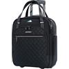 EMPSIGN Borsa a Rotelle da Cabina Sottosedile 16 Pollici, Bagaglio a Mano Leggero e Multifunzionale per Viaggi di Lavoro o Weekend, Valigetta con Ruote per Uomo e Donna, Nero