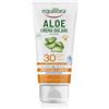 equilibra Solari, Aloe Crema Solare SPF 30 Travel Size, a Base di Aloe Vera, Vitamina C ed E, Olio di Argan, Olio di Cocco e Burro di Karité, Per un'Abbronzatura Sana e Naturale, Water Resistant, 75ml