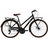 Alpina Bike Comfort 28, Bicicletta, Donna, Nero Semiopaco, 21v