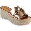 CHATTAWAK 18hchloerosegold38, Sandali con Tacco Donna, Oro Rosa, 38 EU