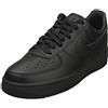 NIKE Air Force 1 '07 Fresh, Sneaker Uomo, Black Anthracite Black Black, 44 EU