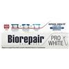 Biorepair, Dentifricio Pro White, 12 Confezioni da 60 ml, Dentifricio Sbiancante con Tecnologia del Polimero Sbiancente PVP,Ripara lo Smalto e la Dentina per Denti Bianchi e Brillanti,Senza Fluoro