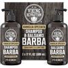 Viking Revolution - Shampoo Barba Uomo - Include Balsamo con Oli di Argan e Jojoba - Ammorbidisce, Lenisce e Rinforza la Barba - Vaniglia Speziata - 2x500 ml