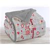 IlGruppone Il Gruppone Passione Casa Coperta Plaid in Pile Sherpa Invernale, Morbida e Calda, Pelosa in Finta Pelliccia Singola Matrimoniale Doppio Lato-Lover- Plaid 130x160