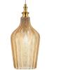 G.E.A. Luce Lampadario Classico Gea Luce Cleofe S12 E27 Led Vetro Ambra Lampada Sospensione