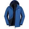 Mountain Warehouse Thunderstorm Uomo Giacca 3 in 1 - Traspirante Che Tutte Le Stagione Cappotto, Cappotto di Pioggia Impermeabile, Cuciture Nastrate, Invernale Cobalto XXL