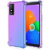 HONLEN Custodia per TCL 403 Case, (6 Inches) Trasparente Sfumato TPU Silicone Progettata, 4 Angoli rinforzati Case