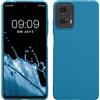 kwmobile Custodia Compatibile con Motorola Moto G24 / E14 / G04 / G04s Cover - Back Case per Smartphone in Silicone TPU - Protezione Gommata - blu indaco