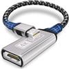 Sewowibo Mini Displayport A HDMI,Custodia In Alluminio Intrecciato In Nylon Placcato Oro 4k Adattatore Mini Dp A HDMI Adattatore Thunderbolt 1/2 (Mini Dp) HDMI Compatibile Con Macbook Pro/Air,Surface Pro,XPS