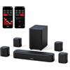 ULTIMEA Soundbar TV, 7.1 Impianto Surround Virtuale per TV, Soundbar per TV con Impianto Home Theater, App Controllo, Bluetooth con Subwoofer, 4 Altoparlanti Surround, OPT/AUX, Aura A40