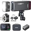 GODOX AD200ProII - Flash tascabile da 200 W, 2.4 G, 1/512 fino a piena potenza, regolazione della potenza di 10 livelli, temperatura colore modalità costante ± 100 K