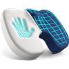 FORTEM Cuscino Sedia Ufficio, Cuscino Memory Foam per Seduta, Sedia Gaming, Poltrona, Supporto Ergonomico, Fodera Traspirante e Lavabile, Base Antiscivolo, Forma a U, per Casa, Lavoro e Viaggi