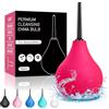 PropoDusche Clistere Adulto Anale 224ml,Peretta per Clistere Adulti Per Doccia Anale Lavanda Vaginale Per Uomini Donne(Rosa)