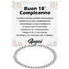 Bramart Bracciale Cubano Uomo Idea Regalo Compleanno 18 anni Acciaio Inox Lucidato di altissima qualità Regalo per lui Festa Evento, Bracciali Compleanni Natale - Cofanetto con DEDICA incluso (18 Anni - M2)