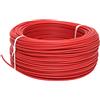 Cofan Rotolo di cavo elettrico da 100 m | H07V-K | Sezione da 1 x 1,5 mm2 | Colore: rosso