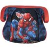 TataWay in viaggio si cresce Marvel Spiderman Seggiolino alzatina auto con agganci ISOFIX i-Size ECE R129. Alzabimbo per la sicurezza dei bambini con altezza da 125 a 150 cm. Rialzo per auto, seduta per bimbi su fondo blu.