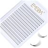 EMEDA 280 pcs 10D Estensioni Ciglia a Grappolo Russo 0,07mm D Curl 12mm Estensioni ciglia volume 10D Premade Ciglia Fans D curl Individual Cluster Lash Extensions (10D 0.07-D-12mm)