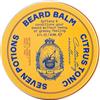Seven Potions Balsamo da Barba - Olio da Barba per Donare Sollievo alla Pelle del Viso - Zero Prurito - Naturale, Biologico e Cruelty Free - Citrus Tonic (60ml)