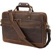 TIDING Borsa da Uomo in Pelle Naturale per Laptop 17 Pollici Valigetta Business Vintage Borsone a Spalla Messenger per Ufficio Scuola Università e Viaggio Idea Regalo Elegante