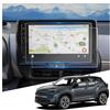 WEIPIN 9 protezione schermo pellicola navigazione per Toyot-a Yaris Cross 2021-2024 2025 2026, utilizzato per scoprire allegati pellicola nano per Yaris Cross, 6H antigraffio, anti impronta digitale