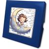 F.LLI BONELLA Fratelli Bonella | Piastrella in ceramica con angioletto sulla Luna con scatola regalo 10x10 cm | Made In Italy